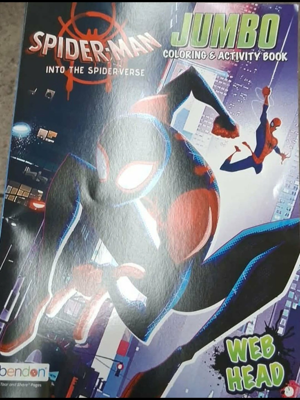New Spider-Man Into the Spider-Verse Coloring & Activity Book